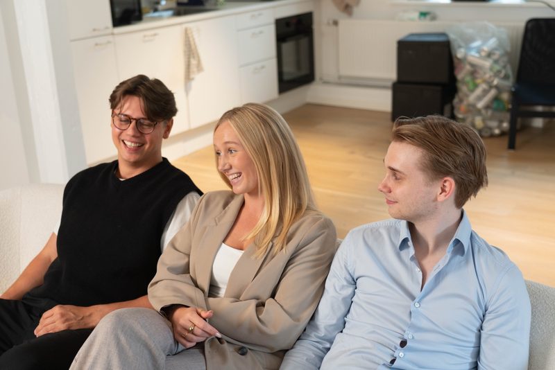 Maja, Kevin og Frederik fra _space